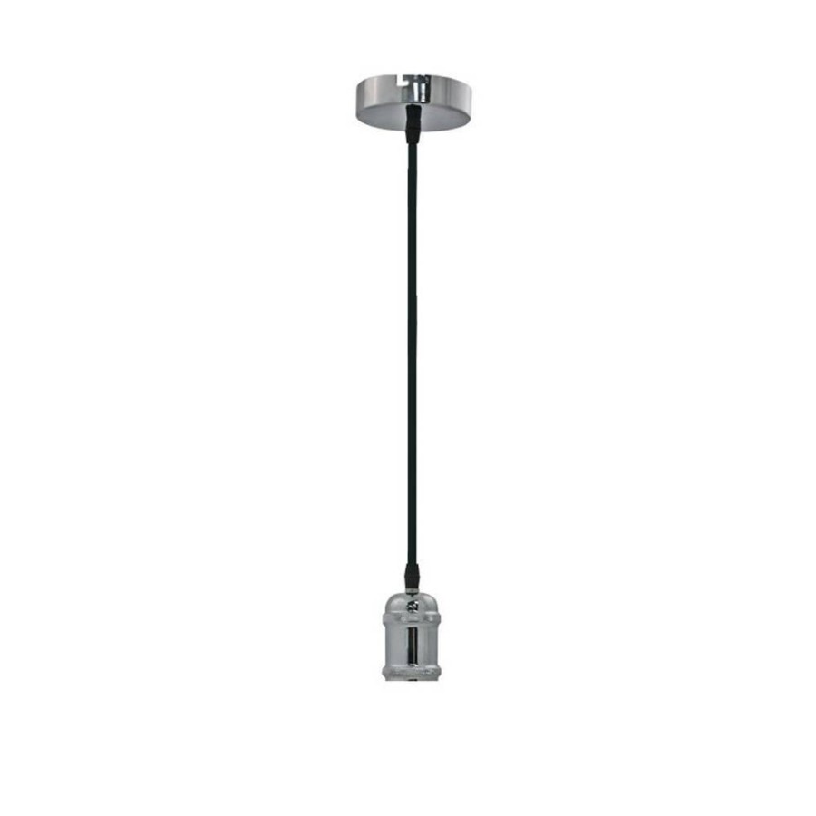 Iluminaci N Profesional Cristal Record  | Portabombilla Vintage Cromo Calabri